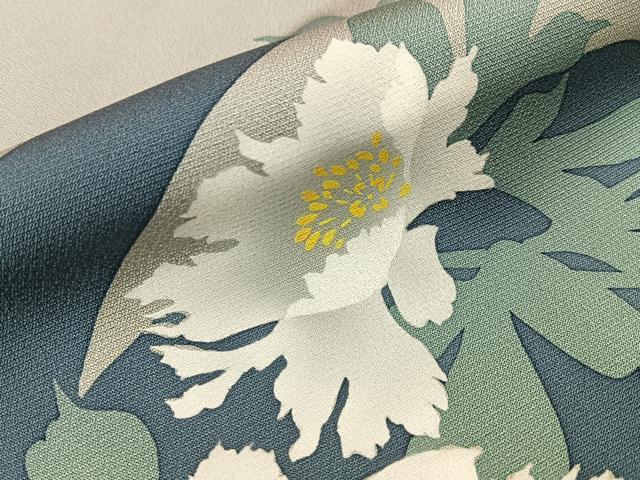 平和屋着物●京の匠日展作家　丹下雄介　訪問着　草花文　暈し染め　正絹　逸品　BAAY8404hj
