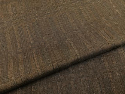 平和屋着物■上質な紬　格子柄　正絹　逸品　BAAY8419hj