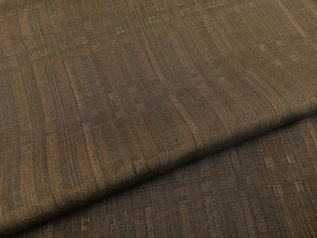 平和屋着物■上質な紬　格子柄　正絹　逸品　BAAY8419hj