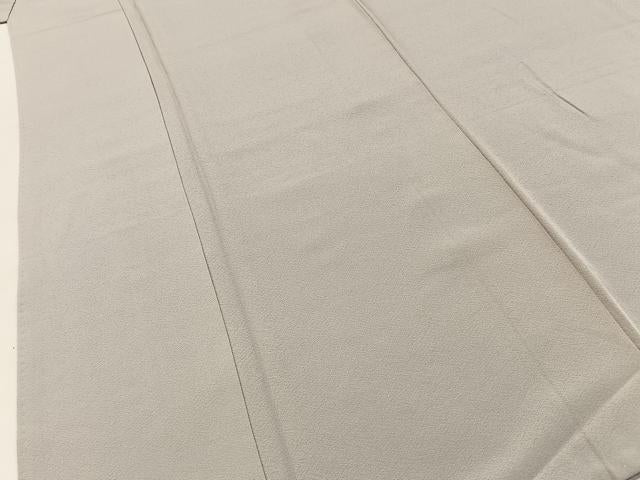 平和屋着物■上質な色無地　亜麻色　正絹　逸品　BAAY8425hj