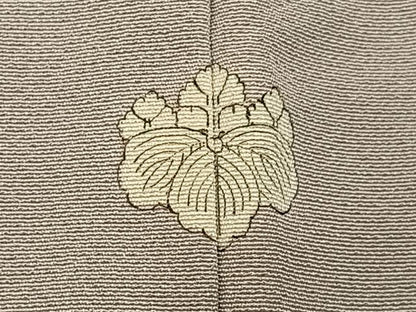 平和屋着物■上質な色無地　亜麻色　正絹　逸品　BAAY8425hj