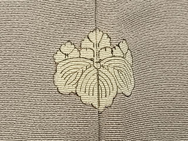 平和屋着物■上質な色無地　亜麻色　正絹　逸品　BAAY8425hj