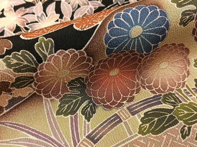 平和屋着物■豪華黒留袖　駒刺繍　茶屋辻　金彩　正絹　逸品　BAAY8446hj