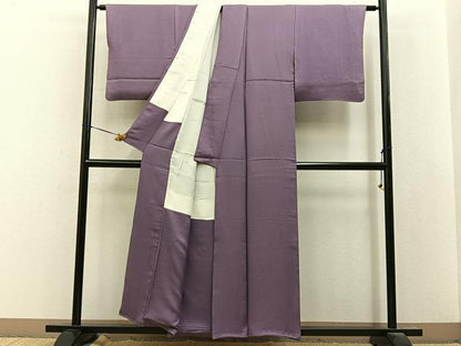 平和屋着物■上質な色無地　鴇浅葱色　正絹　逸品　BAAY8451hj