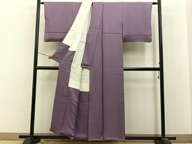 平和屋着物■上質な色無地　鴇浅葱色　正絹　逸品　BAAY8451hj