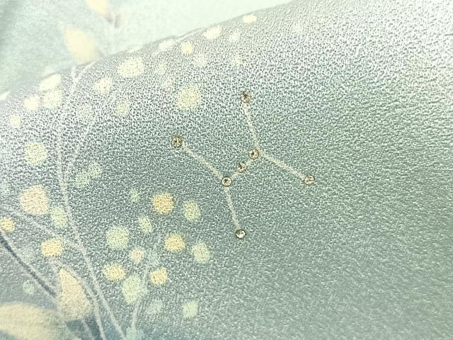 平和屋着物■訪問着　枝花文　暈し染め　ラインストーン　やまと誂製　正絹　逸品　BAAY8459hj