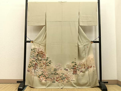 平和屋着物■豪華色留袖　作家物　寿光織　祇園祭　金糸　正絹　逸品　BAAY8463hj