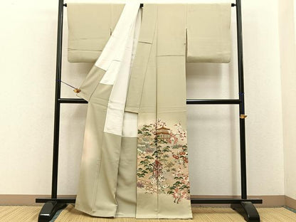平和屋着物■豪華色留袖　作家物　寿光織　祇園祭　金糸　正絹　逸品　BAAY8463hj
