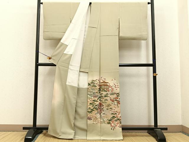 平和屋着物■豪華色留袖　作家物　寿光織　祇園祭　金糸　正絹　逸品　BAAY8463hj