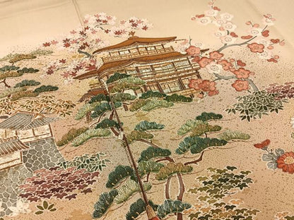平和屋着物■豪華色留袖　作家物　寿光織　祇園祭　金糸　正絹　逸品　BAAY8463hj