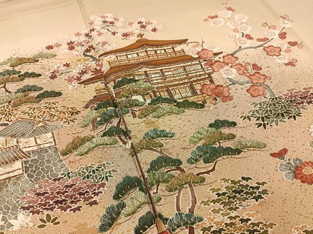 平和屋着物■豪華色留袖　作家物　寿光織　祇園祭　金糸　正絹　逸品　BAAY8463hj