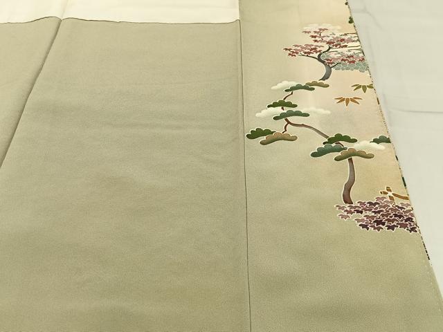 平和屋着物■豪華色留袖　作家物　寿光織　祇園祭　金糸　正絹　逸品　BAAY8463hj