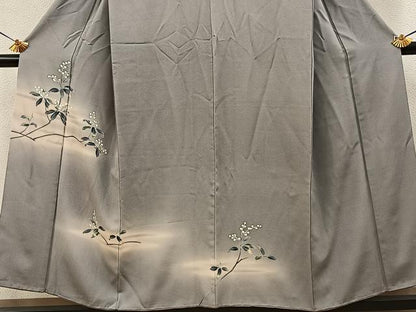 平和屋着物■訪問着　友禅　枝花文　暈し染め　正絹　逸品　BAAY8469hj