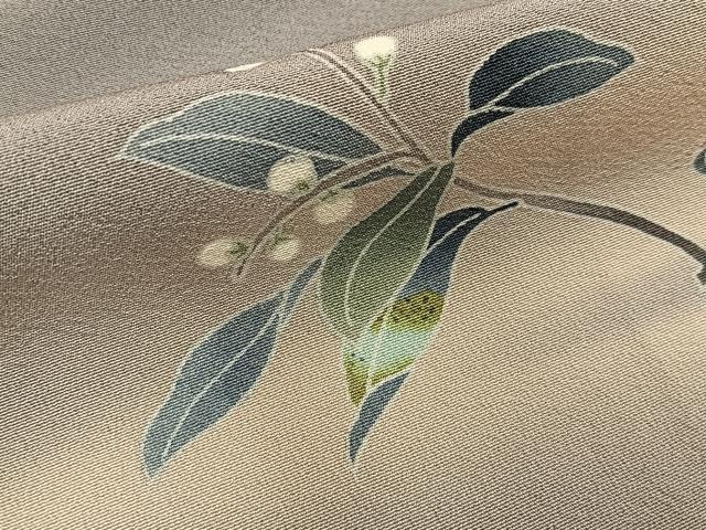 平和屋着物■訪問着　友禅　枝花文　暈し染め　正絹　逸品　BAAY8469hj