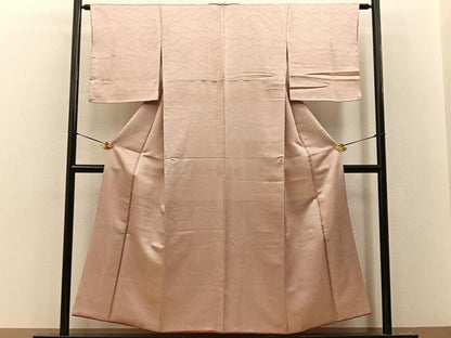 平和屋着物■上質な小紋　立波文　金通し地　正絹　逸品　BAAY8474hj
