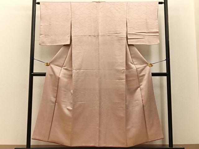 平和屋着物■上質な小紋　立波文　金通し地　正絹　逸品　BAAY8474hj