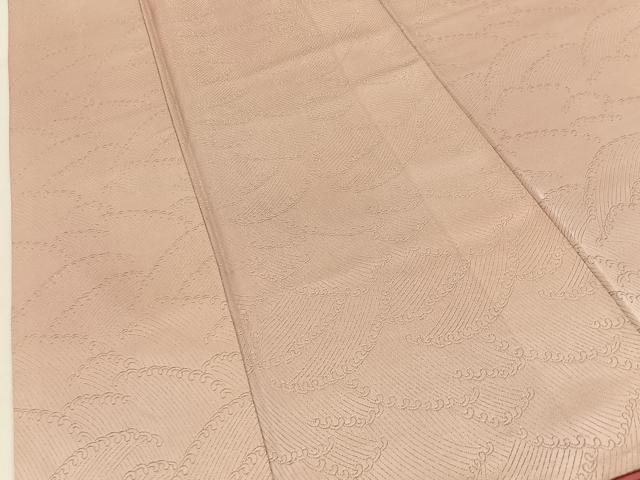 平和屋着物■上質な小紋　立波文　金通し地　正絹　逸品　BAAY8474hj