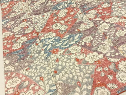 平和屋着物■上質な小紋　辻が花　正絹　逸品　BAAY8483hj