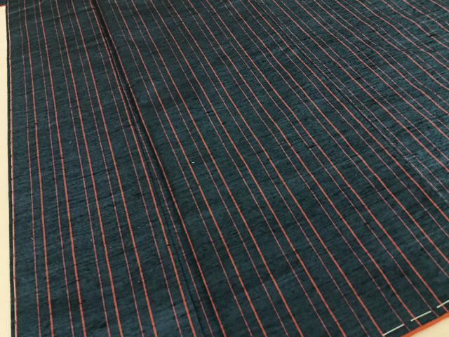 平和屋着物■上質な紬　縞　正絹　逸品　未使用　BAAY8487hj