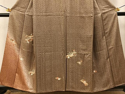 平和屋着物■訪問着　花筏文　暈し染め　金彩　正絹　逸品　BAAY8495hj