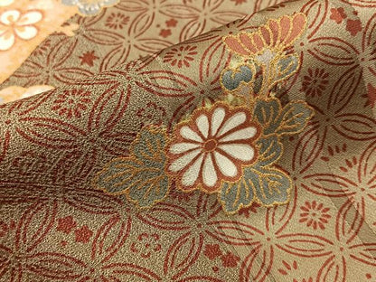 平和屋着物■訪問着　花筏文　暈し染め　金彩　正絹　逸品　BAAY8495hj