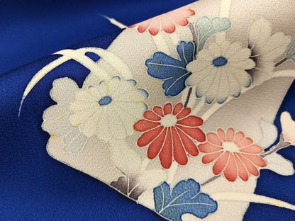 平和屋着物■訪問着　色紙吉祥花文　正絹　逸品　BAAY8498hj