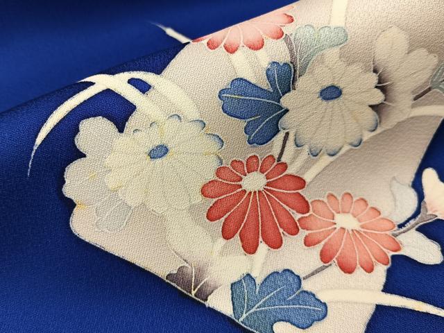 平和屋着物■訪問着　色紙吉祥花文　正絹　逸品　BAAY8498hj