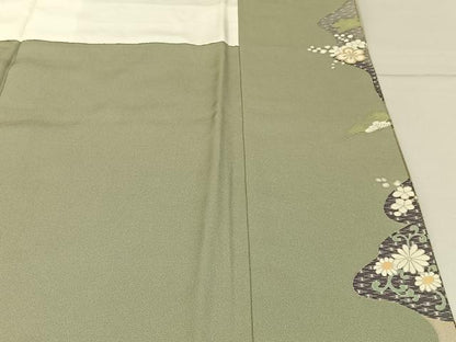 平和屋着物●豪華色留袖　刺繍　宝尽くし花鳥文　暈し染め　金銀彩　正絹　逸品　BAAY8501hj