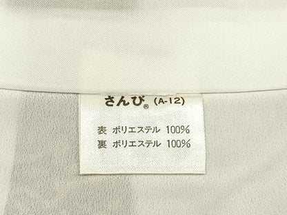 平和屋着物■小紋　切嵌更紗花文　鬼しぼ縮緬　さんび謹製　洗える着物　BAAY8506hj