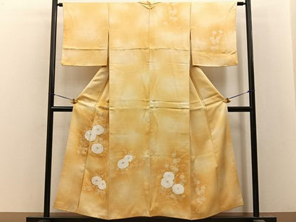 平和屋着物■訪問着　菊　暈し染め　金彩　正絹　逸品　BAAY8513hj