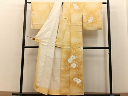 平和屋着物■訪問着　菊　暈し染め　金彩　正絹　逸品　BAAY8513hj