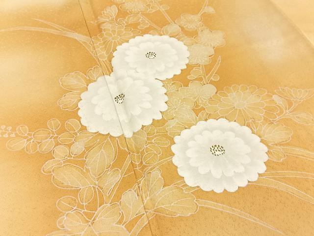 平和屋着物■訪問着　菊　暈し染め　金彩　正絹　逸品　BAAY8513hj