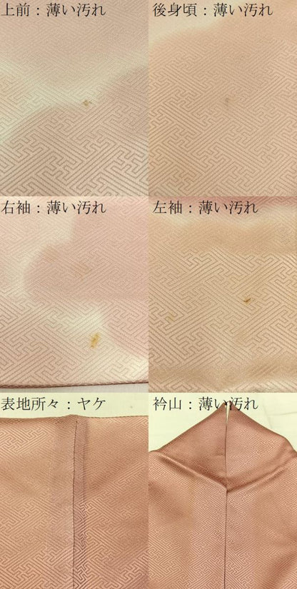 平和屋着物■訪問着　雲重ね文　暈し染め　正絹　逸品　BAAY8515hj