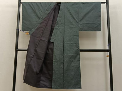 平和屋着物■男性　本場大島紬　アンサンブル　100亀甲　総詰め　正絹　逸品　BAAY8524hj
