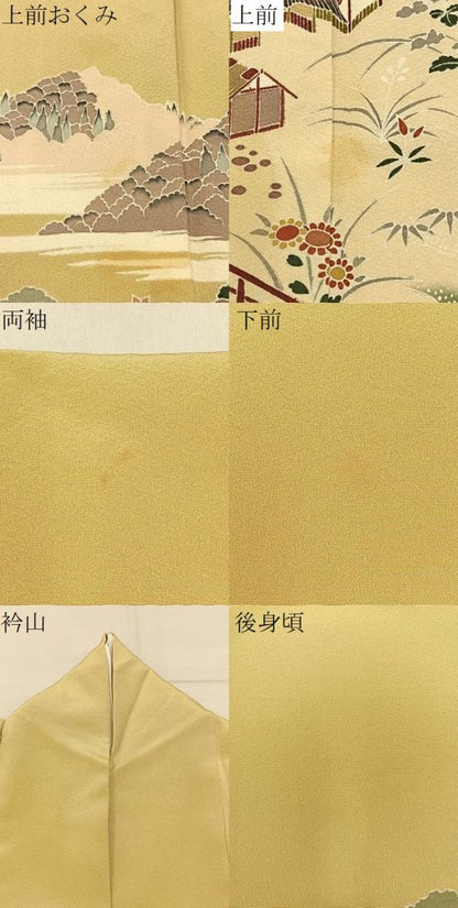 平和屋着物●豪華色留袖　友禅　作家物　御所解文　暈し染め　正絹　逸品　BAAY8581hj