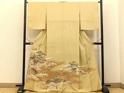 平和屋着物●豪華色留袖　友禅　作家物　御所解文　暈し染め　正絹　逸品　BAAY8581hj