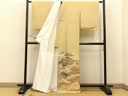 平和屋着物●豪華色留袖　友禅　作家物　御所解文　暈し染め　正絹　逸品　BAAY8581hj