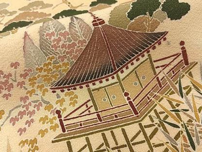 平和屋着物●豪華色留袖　友禅　作家物　御所解文　暈し染め　正絹　逸品　BAAY8581hj