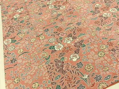 平和屋着物■上質な小紋　辻が花　金彩　正絹　逸品　未使用　BAAY8597hj