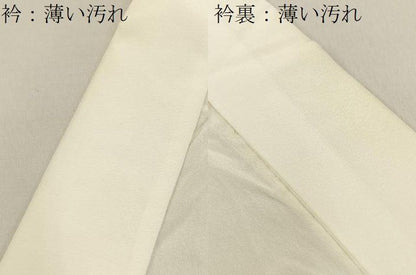 平和屋着物■長襦袢　無双仕立て　流水風景地紋　正絹　逸品　BAAY8604hj