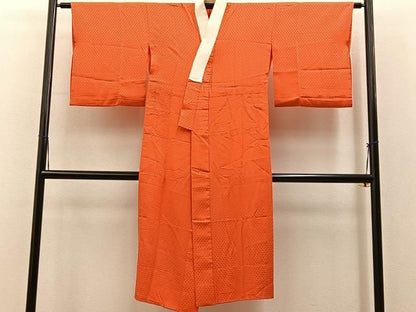 平和屋着物■長襦袢　無双仕立て　鱗地紋　正絹　逸品　BAAY8606hj