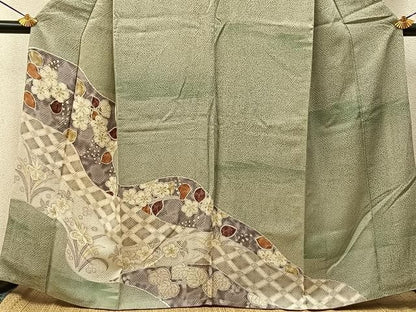 平和屋着物■訪問着　辻が花　金彩　正絹　逸品　BAAY8613hj