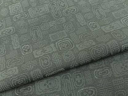平和屋着物■上質なお召　吉祥文　正絹　逸品　BAAY8621hj