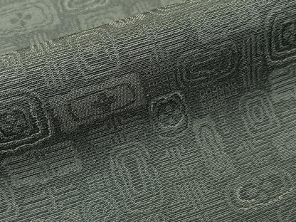平和屋着物■上質なお召　吉祥文　正絹　逸品　BAAY8621hj