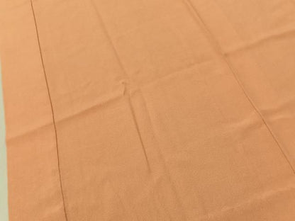 平和屋着物■長襦袢　無双仕立て　深支子色　正絹　逸品　BAAY8631hj