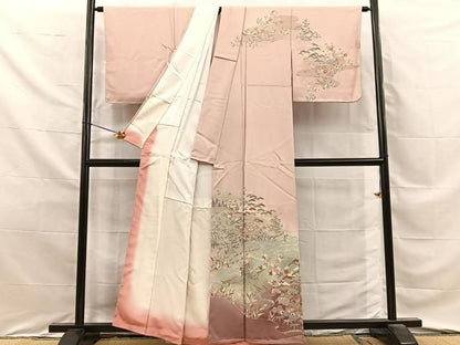 平和屋着物■訪問着　御所解文　暈し染め　金銀彩　正絹　逸品　BAAY8670hj