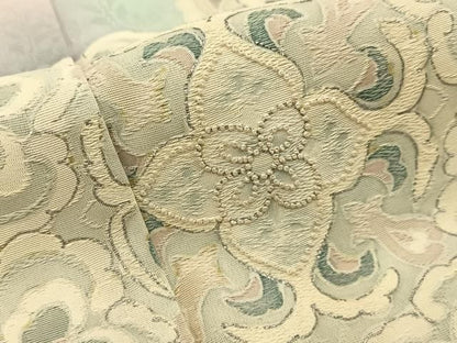 平和屋着物■中国三大刺繍　相良刺繍　訪問着　正倉院花文　暈し染め　銀彩　正絹　逸品　BAAY8676hj