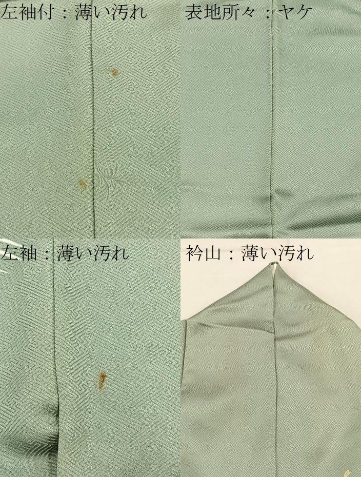 平和屋着物■訪問着　駒刺繍　飛鶴御所車花文　暈し染め　金銀彩　正絹　逸品　BAAY8678hj