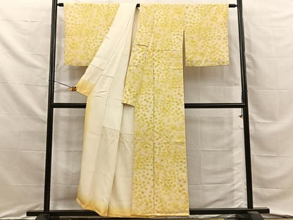 平和屋着物■上質な小紋　菊尽くし　正絹　逸品　BAAY8680hj
