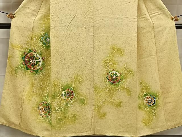 平和屋着物■訪問着　宝相華　金彩　正絹　逸品　BAAY8681hj